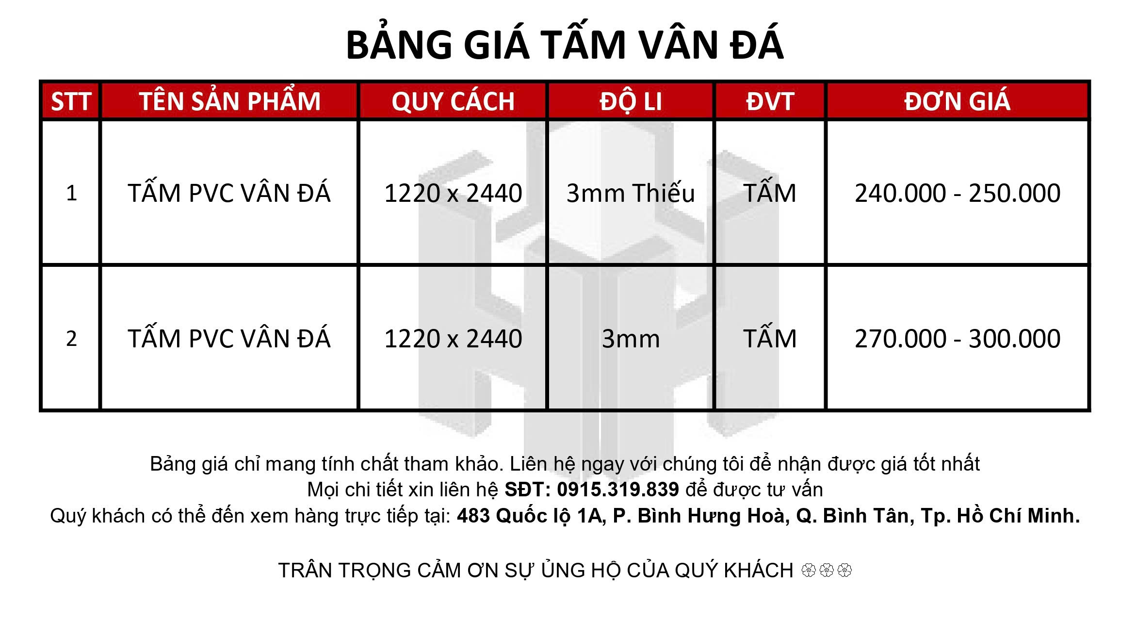 tấm pvc giả đá vân mây